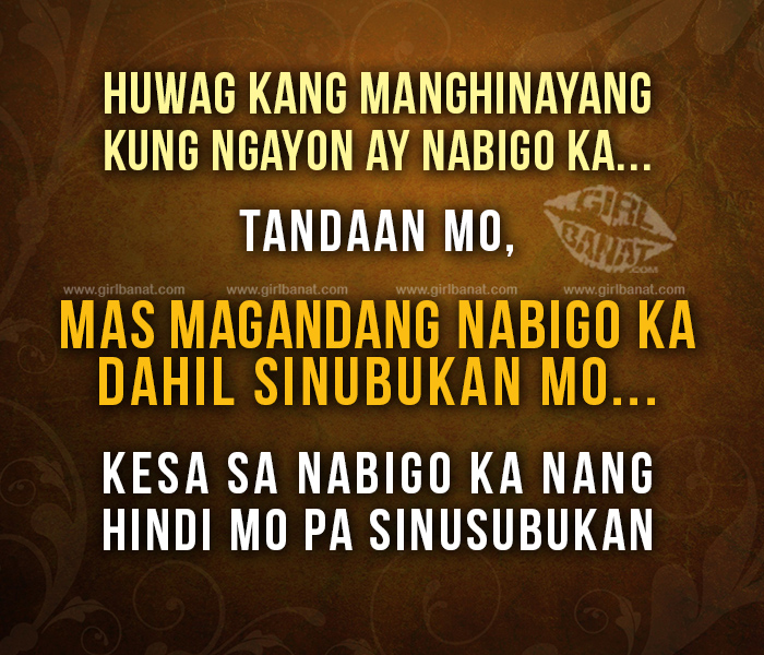 Tagalog Motivational Quotes and Messages